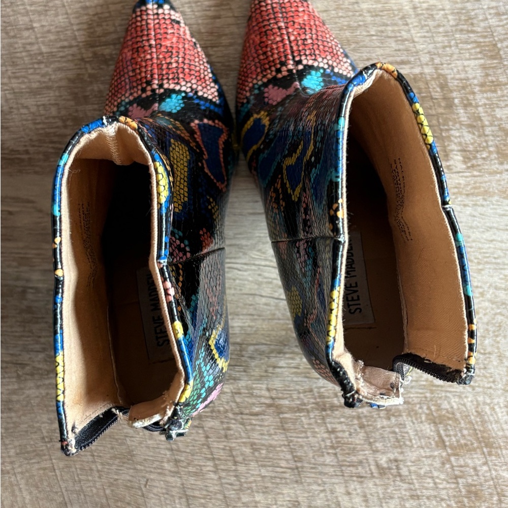 Steve Madden Multicolor Patterned Heeled Boots - image 8